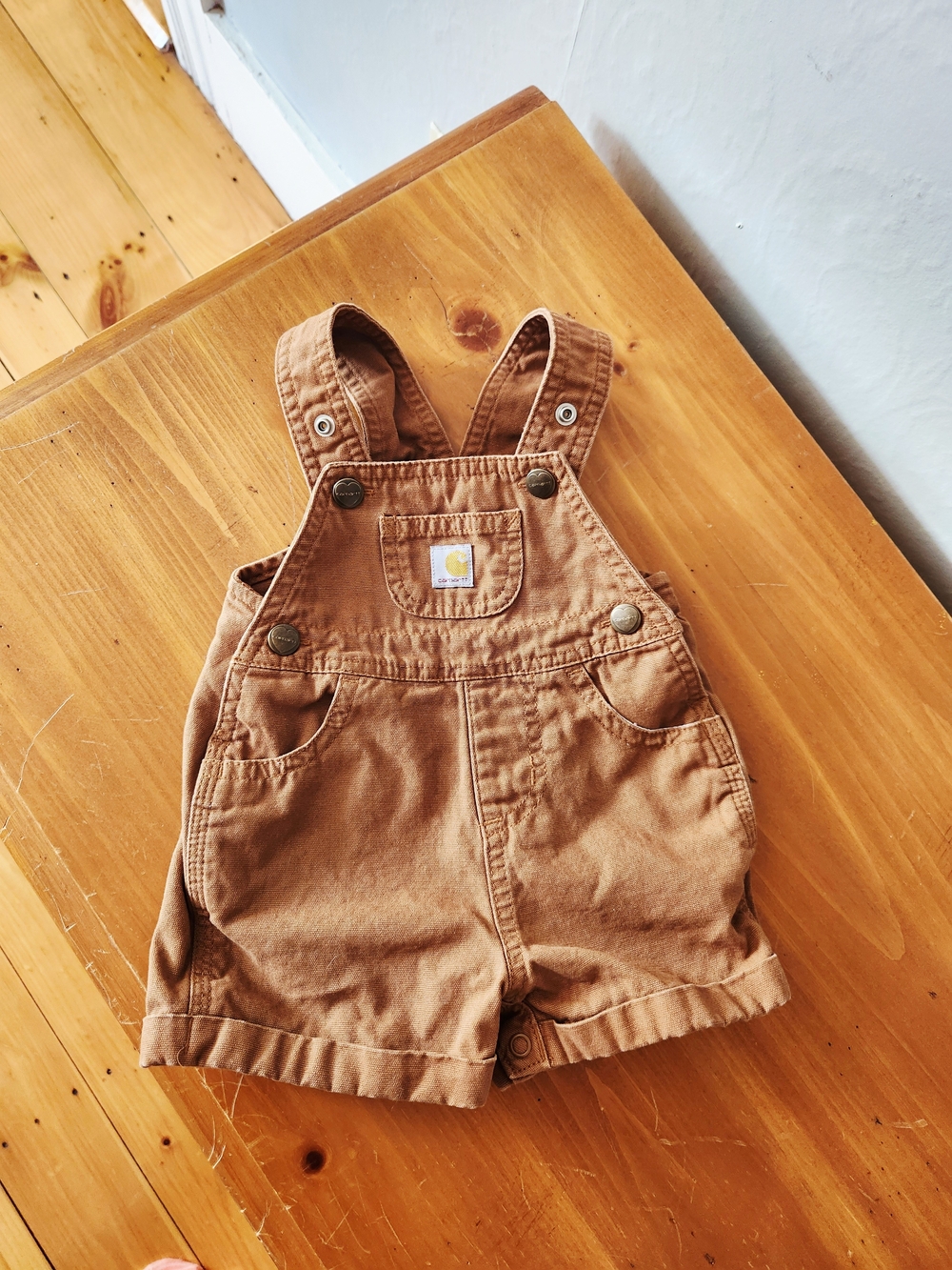 Carhartt 6m Tan Short Overalls